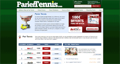Desktop Screenshot of pariertennis.com